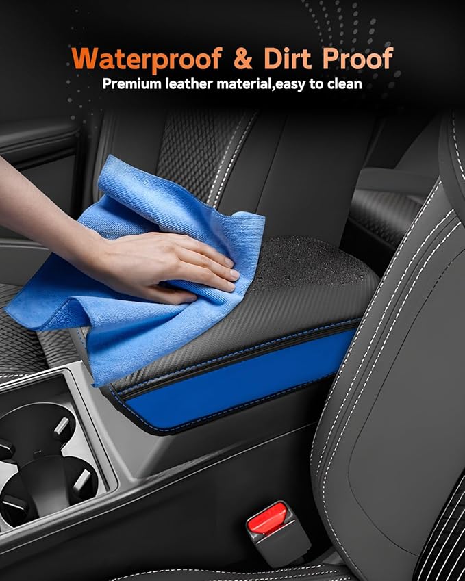 CDEFG for Mitsubishi Outlander 2022 2023 2024 2025 SE, Black Edition, SEL Car Armrest Cover, Center Console Protector Pad Arm Rest Box Cushion Mat Interior Accessories (Not for Outlander Sport)