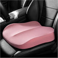 Car Seat Cushion, Ergonomic Memory Foam Auto Seat Boost Mat for Short People Driving, Non-Slip Driver Seats Height Cushion Office Chair Pillow for Tailbone Back Pain Relief (Pink)