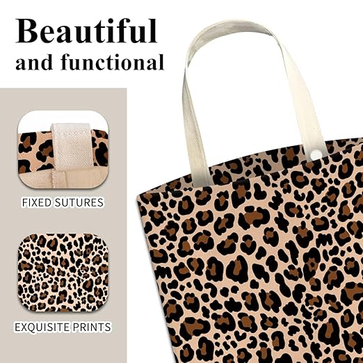 Car Trash Can, Cute Car Trash Bag, Hanging Car Organizer and Storage Bag, Trash Bin for Car Accessories, Vehicle, Travelling, Camping Cute Brown Leopard