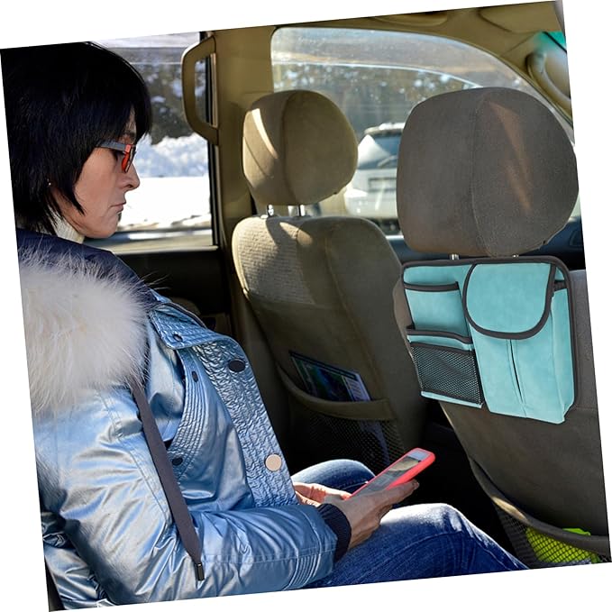 LIFKOME Car Seat Organizer Multi-pocket Hanging Back Storage Bag for Easy Access Portable Design Capacity Material for Family Use