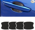 4Pcs Car Door Handle Stickers, 3D Carbon Fiber Texture Auto Door Cup Protective Film, TPU Scratch Protector Cover Guard Pad, Vehicle Door Bowl Paint Cover for Most Models(2.95''×3.93'')