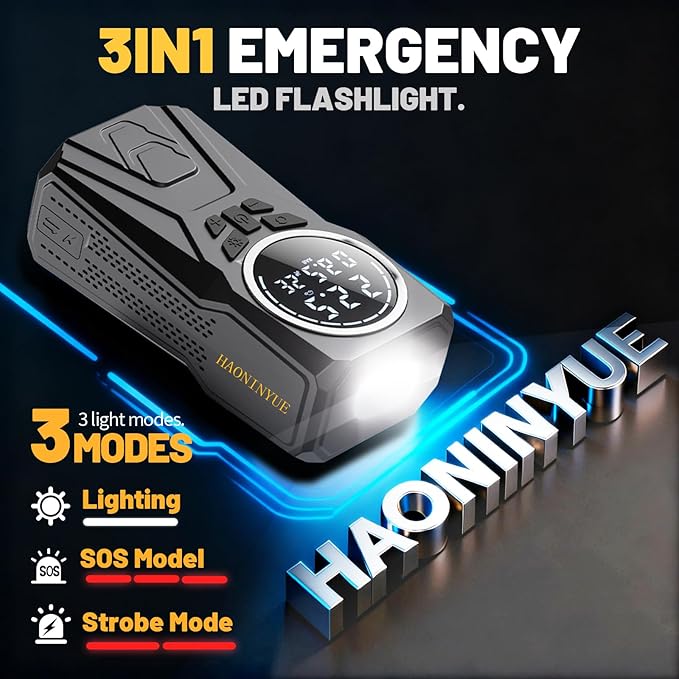 Car Jump Starter with Air Compressor,3000A Car Emergency Starting Power Supply,150PSI Tire Inflator Portable Compressor,battery jump starter,Portable Tire Inflator for Cars,Pickup Trucks,Bicycles,etc.
