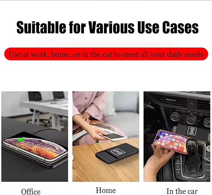 Car Charger Silicone Pad for MINI F55 F56 F57 F60, Fast Phone Charger Non Slip Cell Phone Flat Charging mat, Upgraded chip, Overcharge Protection,A USB