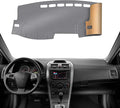 KEYOOG Dashboard Cover Dash Mat Fit for to-yota Corolla 2013-2009 (for Left Hand Drive),Car Dash Board Mat Anti-Glare Carpet,Non-Slip Pad Sunshield Protector (Grey)