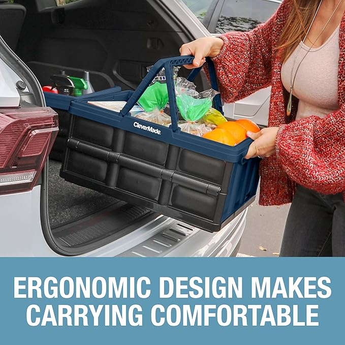 CleverMade Collapsible Basket (100% Recycled) - 32L - Ocean