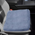 wuyaoyao Sheepskin Car Seat Cushion, Soft Comfort Fur Wool Car Seat Covers, Winter Warm Auto Front Seat Cushion Pad, Fuzzy Seat Bottom Protector Universal for Vehicle Office Chair (Gray)