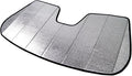 Custom Fit Car Sun Shade Windshield | Sun Visor | Car Window Shades | Fold Up Front Sunshade Visor | Compatible with BMW 5-Series GT F07 2010-2017 | CFS-023-S | Silver & Grey 1-pc Set