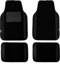 FH Group Car Floor Mats - Carpet for Cars, Universal Fit Automotive All Purpose Car Protector Mat for Most Sedan, SUV, Truck Floor Mats Black