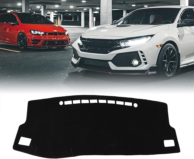 X AUTOHAUX Car Dashboard Cover Nonslip Black Sun Pad for Toyota Corolla 2014-2018