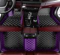 SARAHS Customized car Floor mats -Suitable for 99% of Cars, SUVs, and Trucks - car Pads to Protect Vehicle Interior Floor Accessories (Purple and Black)