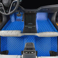 Luxury car Floor mats are for 99% of Vehicle Models,All Weather car Floor mats Provide Comprehensive Protection for Vehicles,Floor mats for car Personalized Customization! (Blue Beige)