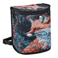 MNSRUU Car Trash Can with Lid, Beautiful Fox Car Trash Bag Hanging Organizers and Storage for Front Back Seat, Leak-Proof Trash Bin