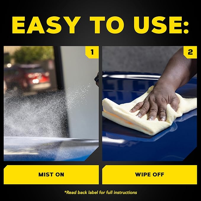 Meguiar's Ultimate Waterless Wash & Wax, Scratch-Free Waterless Car Cleaning Spray That Makes Detailing Quick and Easy, 2-in-1 Cleaner and Protection to Help Your Ride Shine, 1 Gallon (128 Oz)