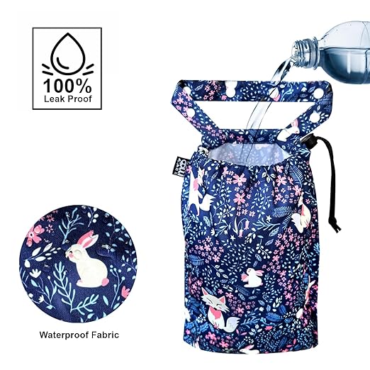 RMMOORORO Cute Hanging Car Trash Garbage Bag 100% Leakproof Waterproof Multipurpose for Car Back Front Seat Console with Hanging Strap (Jungle Animal)