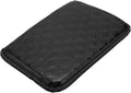 Car Armrest Cushion Pad Non-slip 11.81"x8.27" PU,Breathable Cotton and Linen Black Center Console Lid