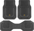 Cat® ToughLiner™ Car Floor Mats - Heavy Duty Trim to Fit Mat for Trucks - Car Mats & SUV Floor Liners for Car - All-Weather Truck Accessories & Odorless Rubber Automotive Mats - Black