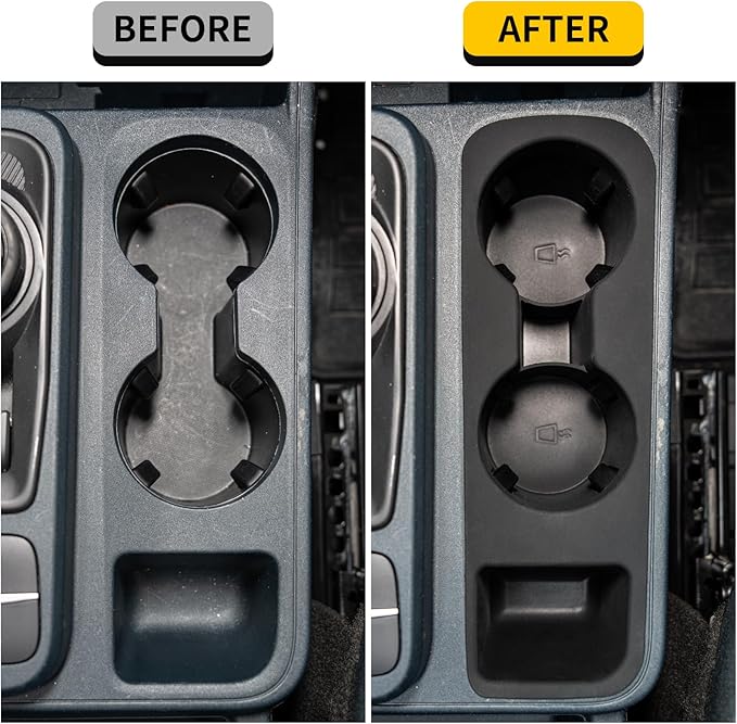 Maxzina Cup Holder Compatible with 2022-2025 2026 Ford Maverick Cup Holder Silicone Insert Center Console Cup Holder Silicone Black Bottle Holder Interior Decoration for 2024 Maverick Accessories
