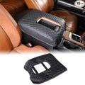 Aunginsy Leather Center Console Armrest Cover Compatible with Toyota Tundra 2014-2021, Car Armrest Pad Seat Box Cover Cushion Lid Scratch Protector Customized Waterproof Plaid Interior Accessories