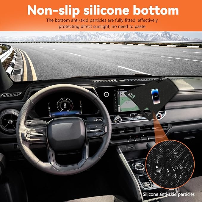 Dashboard Cover for 2023 2024 2025 2026 Chevy Chevrolet Colorado, Non-Slip Dashboard Protector & Sunshield, UV-Blocking, Anti-Glare Dash Mat Pad