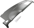DashSkin Dash Cover Compatible with 2007-2014 Chevy Tahoe Suburban Avalanche & GMC Yukon & Yukon XL Without Dash Speaker in Dark Titanium - Hard Molded Plastic Dashboard Cap