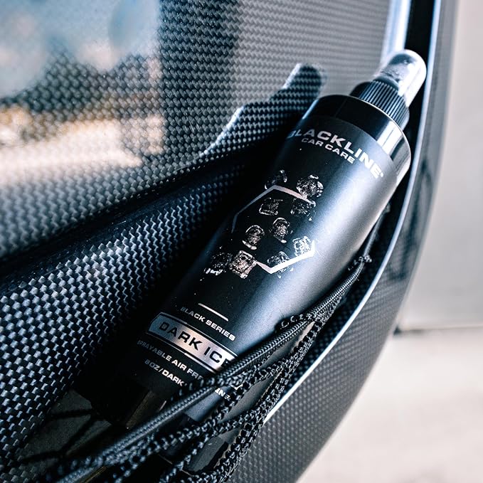 Blackline Car Care - Dark Ice Car Air Freshener, Long-Lasting, Oder Eliminator, for Cars, Trucks, SUV, or Home Use - 8 fl OZ - Air Freshener - Dark Ice Spray