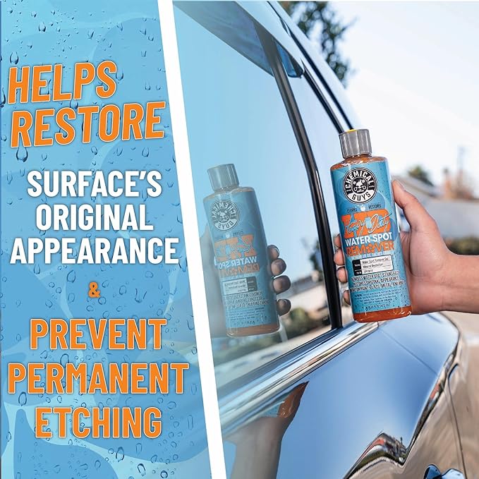 Chemical Guys Heavy Duty Water Spot Remover Gel for Paint, Glass, and Metal - Mineral and Water Spot Remover for Cars, Trucks, Motorcycles, RVs & More - 16 oz (2 pack)