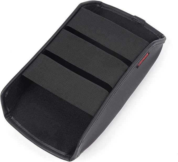 KMMOTORS Center Console Cover Compatible with Kia Sportage QL 2017, 2018, 2019, 2020, 2021, 2022 – Armrest Cushion & Console Protector, Protects from Pet Scratches, Interior Accessories (Black)