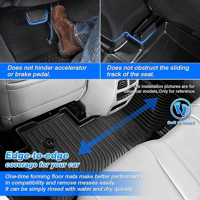 Rav4 Floor Mats - Car Mats for Toyota RAV4 2013-2018, All Weather Floor Mat for Rav4 Accessories, Heavy Duty Rubber Mats, Car Accessories