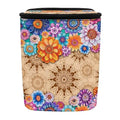 BIGCARJOB Hippie Lotus Blossom Car Trash Can for Back Seat,Personalized Car Trash Can Bin with Lid,Women Car Accessories Multipurpose Hanging Car Garbage Can for Travel
