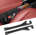 Car Seat Accessories, Car Seat Gap Filler, Car Organizers and Storage with Phone Holder, Car Interior Accessories Fit Sedan SUV Truck -2PCS Black