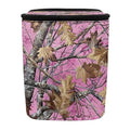 Pink Camo Hunting Car Trash Can with Adjustable Straps Woodland Forest Collapsible Multipurpose Car Trash Bin Bag Automotive Accessories
