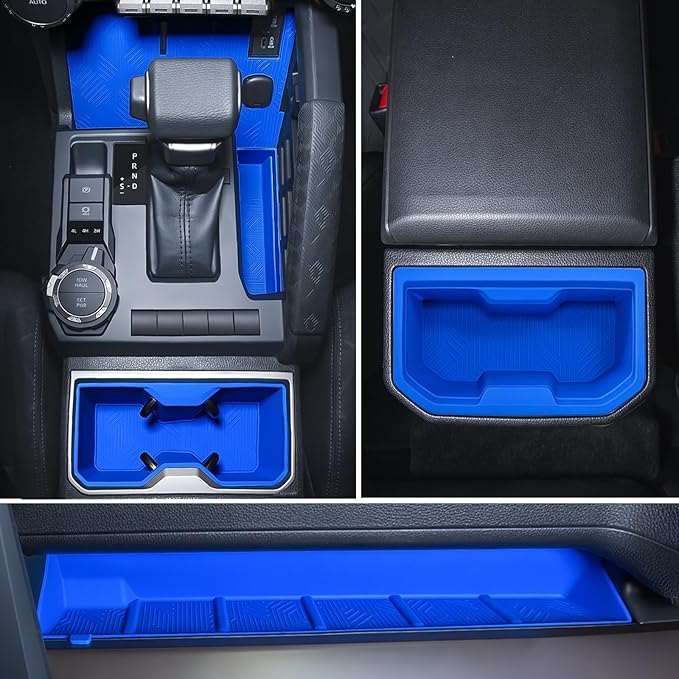 bgucar Interior Silicone Liner Insert Custom Fit for Tacoma 2024-2026, Silicone Organizer Tray for Tacoma Gen 4th Double Cab only - Fully Covered - for Tacoma Accessories