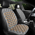 ESMING Driver Or Passenger Car Seat Cushion for Full Back and Seat-Gray