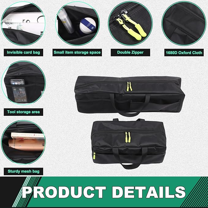 Sekhyna Car Backseat Organizer Compatible with Lotus Emira 2020-2024,Car Organizer Bag Side Trunk Cargo Storage with 2 Large Pockets,2PCS Multifunctional Storage Bag For Lotus EMIRA V6 GT4 I4 Coupe