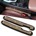 ToBeQueen Beige Seat Gap Filler, Handmade Crystal Diamond Rhinestone Champagne Bling Car Accessories for Women, Universal Fit for Car SUV Truck(Champagne)