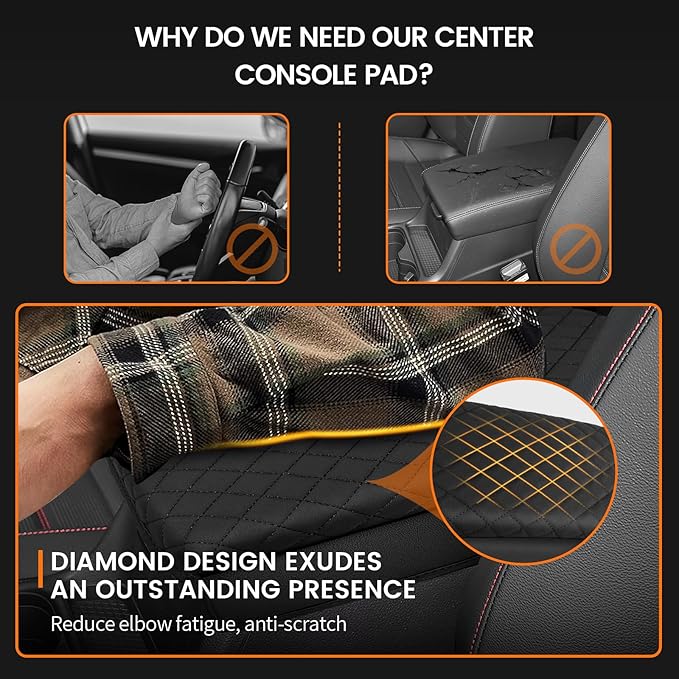 Custom Fit for Center Console Cover Honda CRV 2023 2024 2025 2026 Armrest Cover Center Console Pad Interior Accessories Car Armrest Seat Box Cover Protector