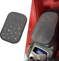 ijuicy Bling Car Center Console Armrest Cover, Crystal Rhinestone Center Console Protective Cover Armrest Cushion Pad, 12.6" x 8.5" Universal for Most Cars (Silver)
