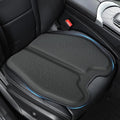 Soft Thin Gel Seat Cushion for Car Seat, Office Chair, Wheelchair, Stadium - Non-Slip Car Seat Cushions with 1 Inch Gel - Sciatica & Tailbone Pain Relief (Dark Gray)