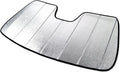 Custom Fit Car Sun Shade Windshield | Sun Visor | Car Window Shades | Fold Up Front Sunshade Visor | Compatible with Kia Forte YD Sedan 2014-2018 | CFS-177-S | Silver & Grey 1-pc Set