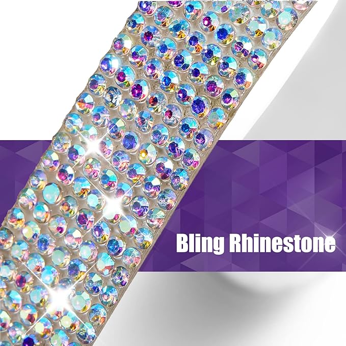 Frienda 10 Pieces Bling Car Accessories for Women Bling Car Door Handle Protector Door Handle Covers for Car Rhinestone Car Bowl Protector Accessories Women Stickers(Colorful)