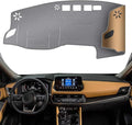KEYOOG Dashboard Cover Dash Mat Fit for 2024-2019 Do-dge Ram 1500 2500 3500 (Without HUD Models),Car Dash Board Mat Anti-Glare Carpet,Non-Slip Pad Sunshield Protector (Grey)
