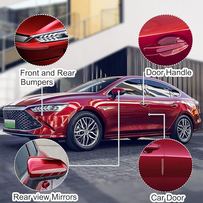 14PCS Car Door Protector, Rearview Anti-Collision Bumper Trim Guard Sticker,Universal Anti-Scratch Guard Stickers Universal for Most Car Handle