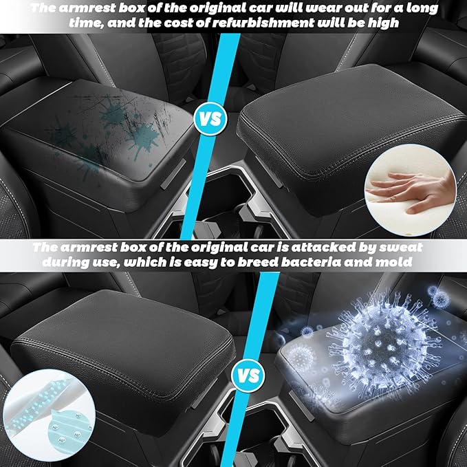 SHAOHAO for 2025 2026 Toyota 4Runner Center Console Cover for 2025 2026 Toyota 4Runner Accessories Armrest Cover Soft Comfy Pad 4Runner 2025 2026 Middle Console Lid Protector