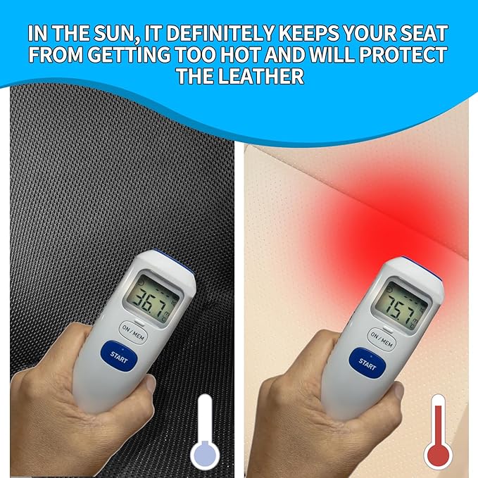 Cool Seat Cushion, Breathable Car Seat Cushion Universal Fit for Most for Auto SUV Truck, Non-Slip Seat Protector (S)