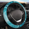 Blue Marble Steering Wheel Cover for Women Men Girls, Universal 15 Inch Anti Slip Steering Wheel Protector Car Accessories Interior for Auto Truck SUV