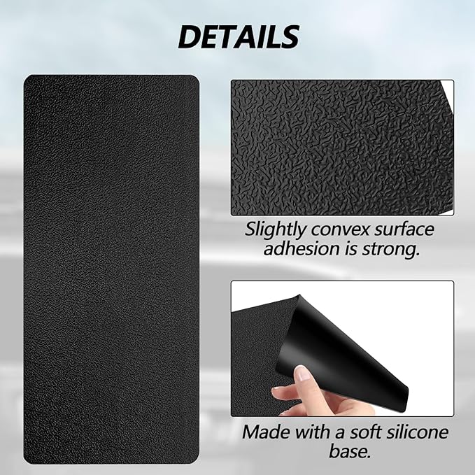 Dashboard mat Rubber Non-Slip mat, Leather Texture 10.6"x5.9" Size car Non-Slip mat, car Dashboard Accessories for car Interior Organizer.