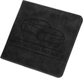 HARFINGTON Car Registration and Insurance Holder 5.63" x 5.31" PU Leather Vehicle Glove Box Organizer Storage Accessories Men Women Car ID Holder for License ID Card Bank Card, Black