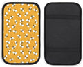 Bee with Honey Car Center Console Cushion Pad,Waterproof Armrest Seat Box Cover Protector,Comfortable Car Decor Accessories Fit for Most Cars, Vehicles, SUVs