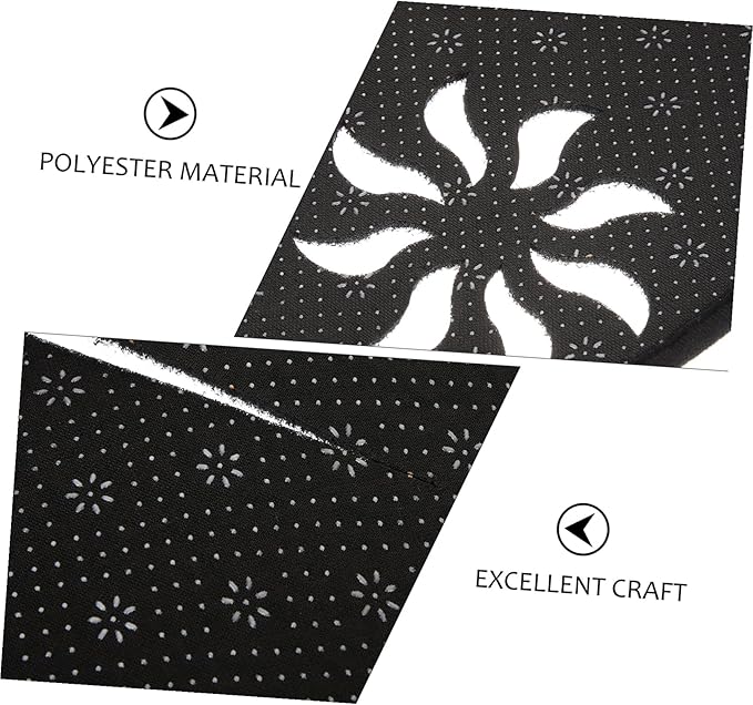 Mikinona Dash Cover Anti-Skid Dashboard Mat Polyester Protector with Pre-Cut Vent for Left-Hand Drive Cars Sunlight Glare and Scratch Resistant Car Interior Pad