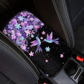 Hummmingbird Cherry Blossom Car Center Console Cover,Fashion Car Armrest Cover Pad,Universal Fit for Sedan, Truck, SUV